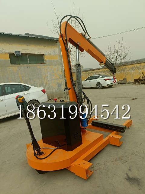 奈曼旗自卸车厢随车吊 自制轮式四不像起重机 四驱平板吊 5吨 贵盛